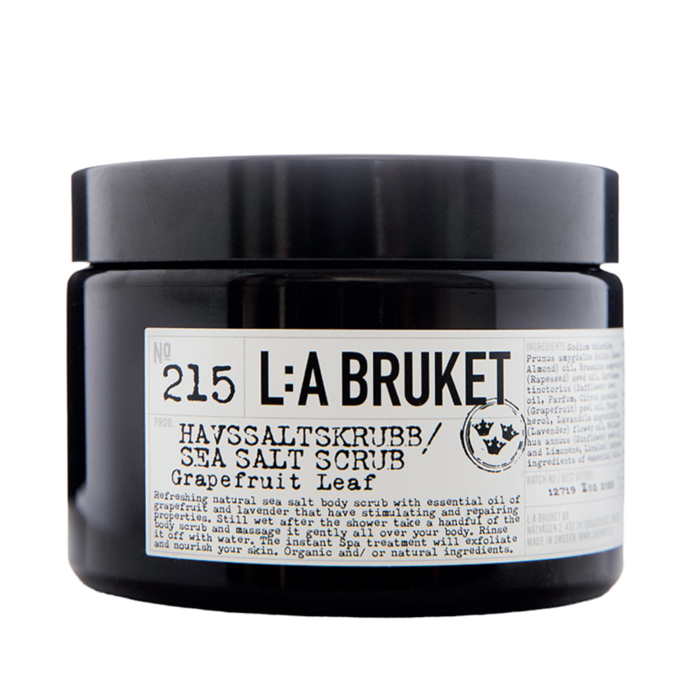 L:A Bruket 215 Sea Salt Scrub Grapefruit Leaf