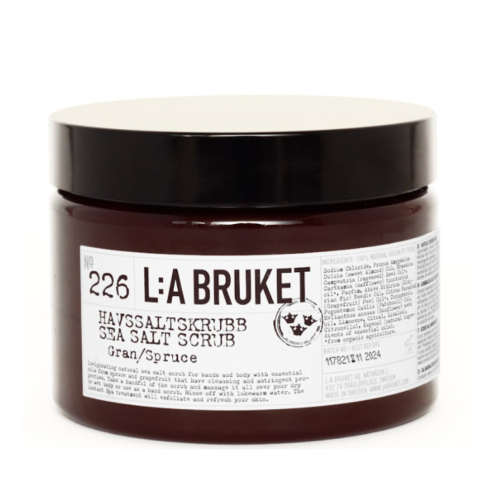 L:A Bruket 226 Sea Salt Scrub Spruce